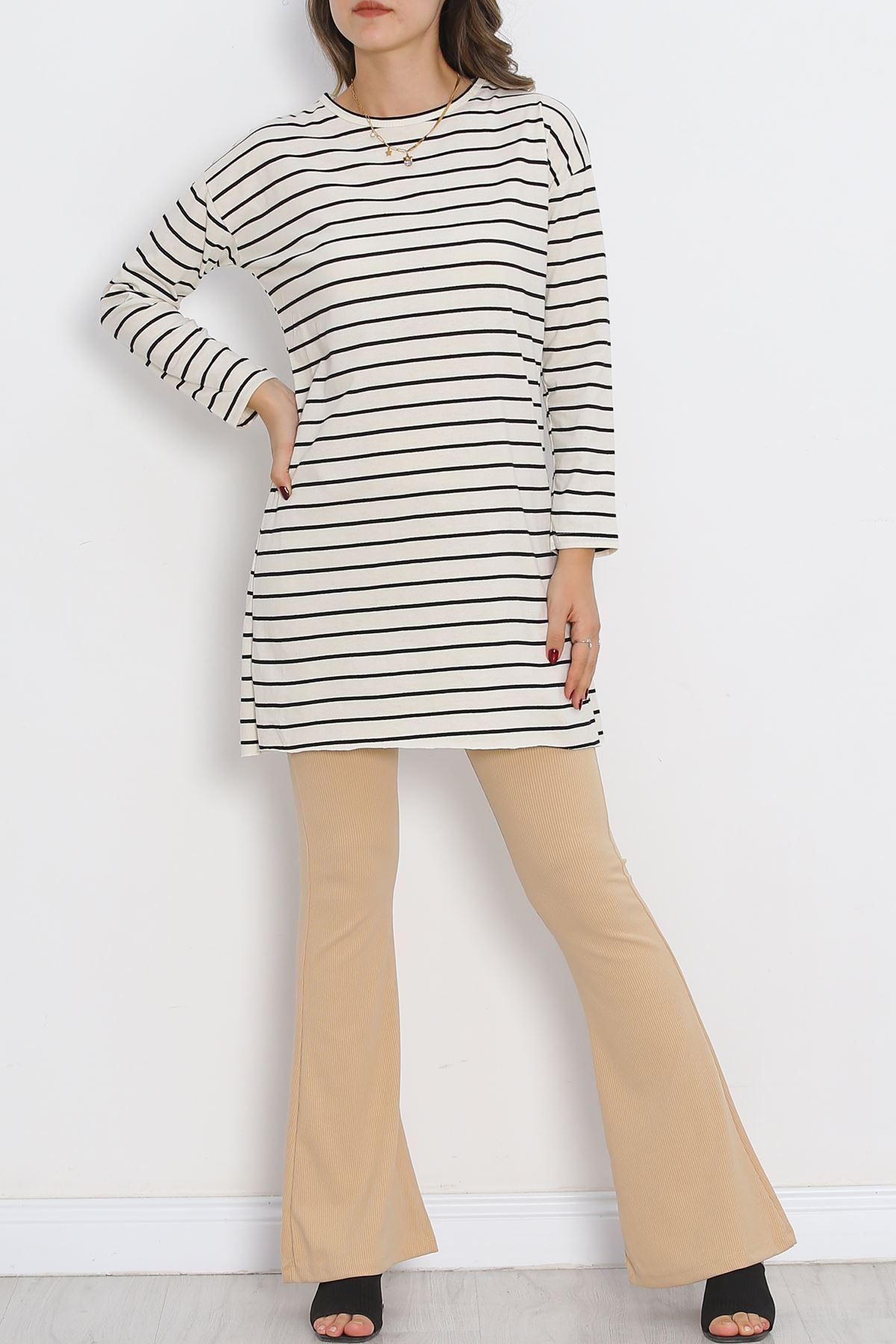 Striped Tunic Ecru