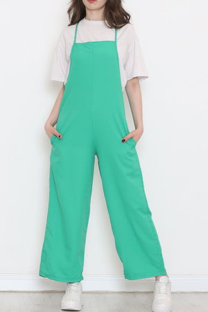 Rope Straps Jumpsuit Green