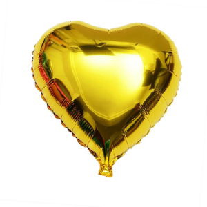 Heart Balloon Foil Yellow 60 cm 24 inch