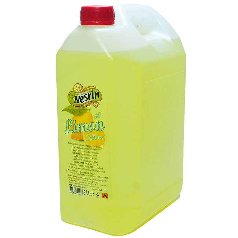 Lemon Cologne 80 Degrees Pet Canister 5 Lt