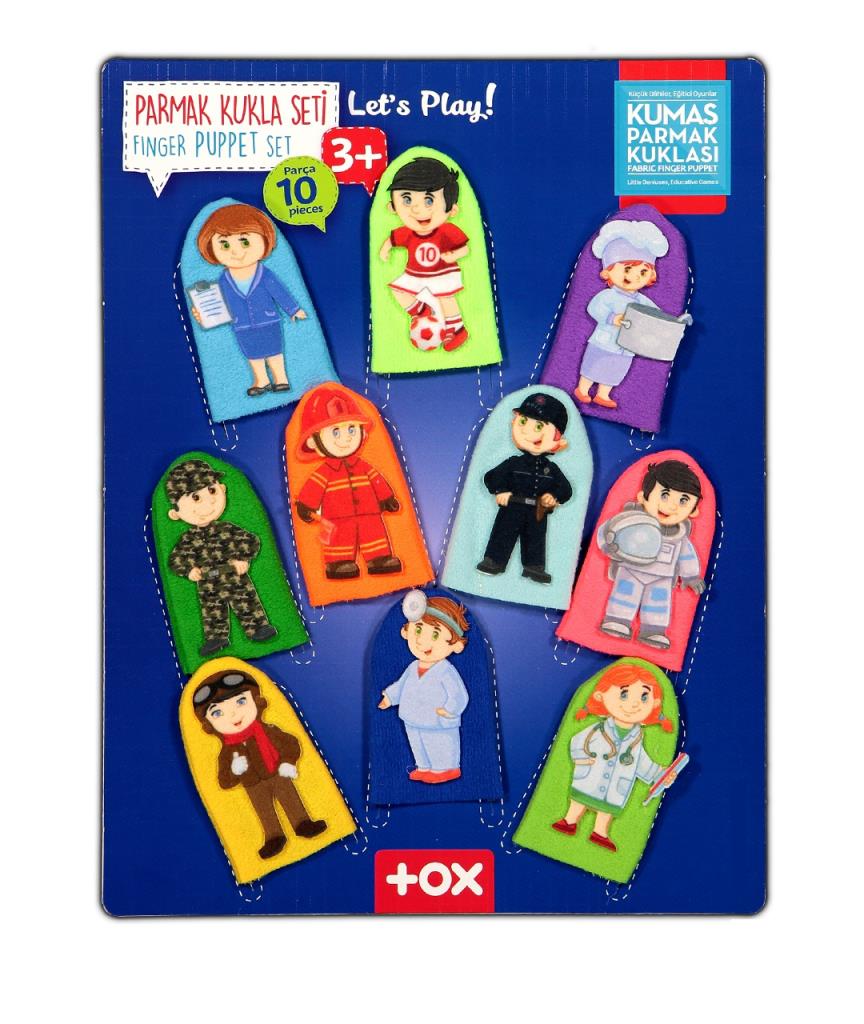 Professions 10 Piece Finger Puppet , Educational Toy