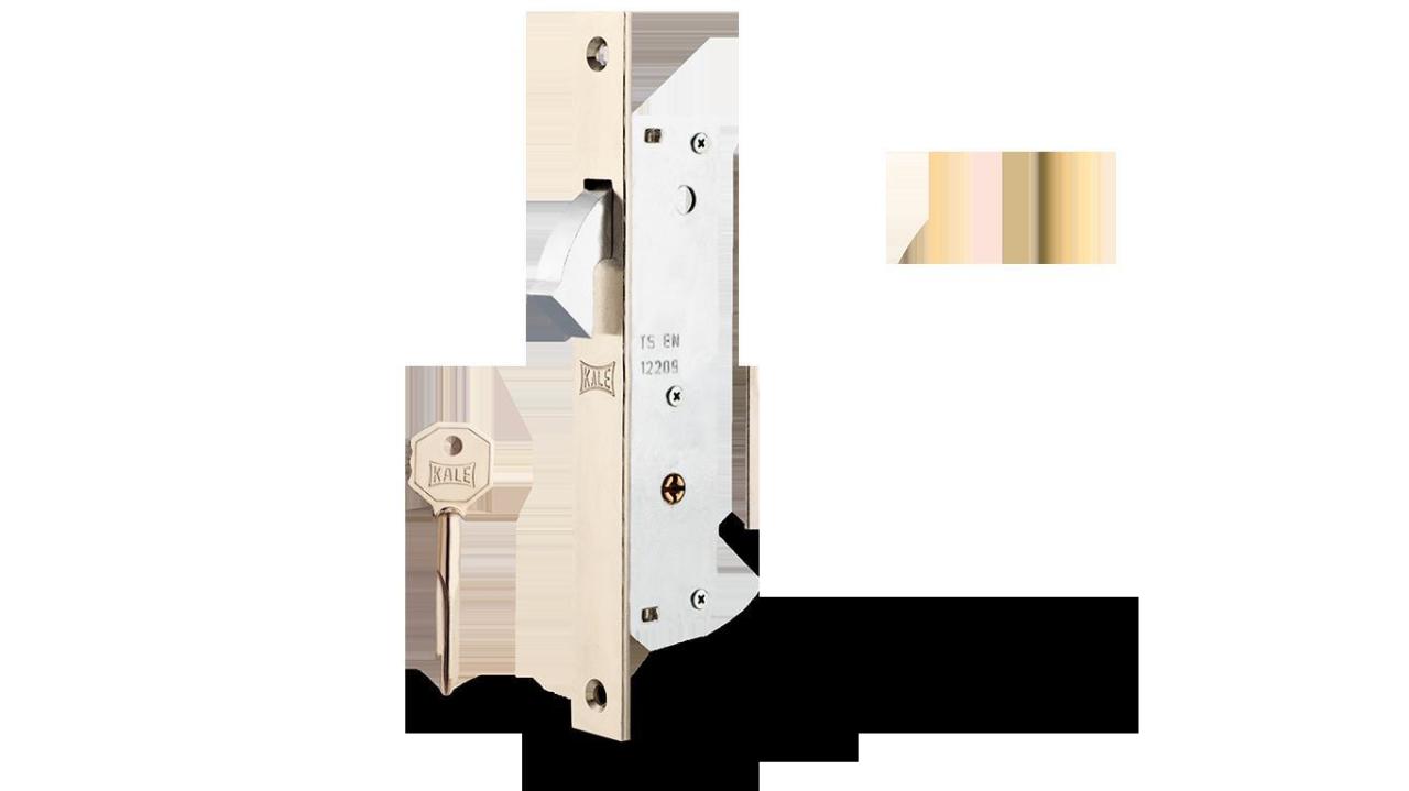 Kale 201 F2 0 mm Prazis Mortise Lock with Hook Nickel