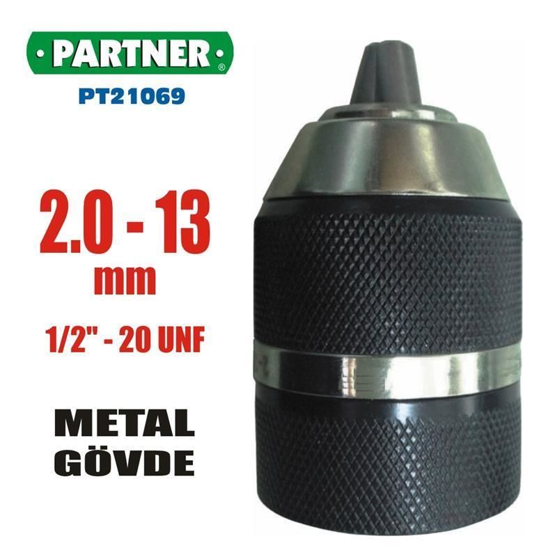 Partner 21069 Keyless Chuck 13 mm 1/2