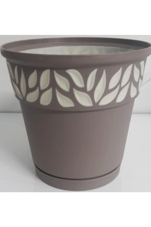 2.25 Liter Capacity Stylish Visual Double Color Flower Pot Turk-AK618