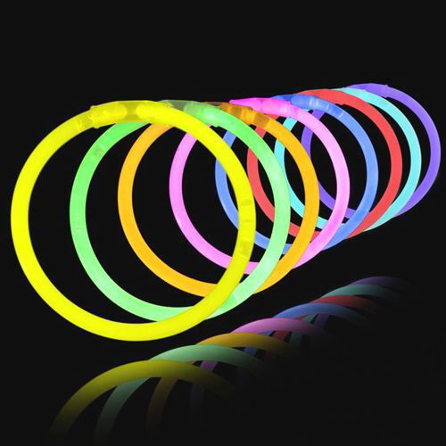 Glow In The Dark Phosphorescent Glow Stick Bracelet 50 Pcs