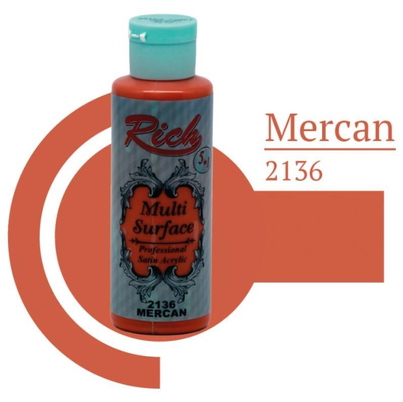 Rich Multi Surface 2136 Mercan Acrylic Boya 120 cc