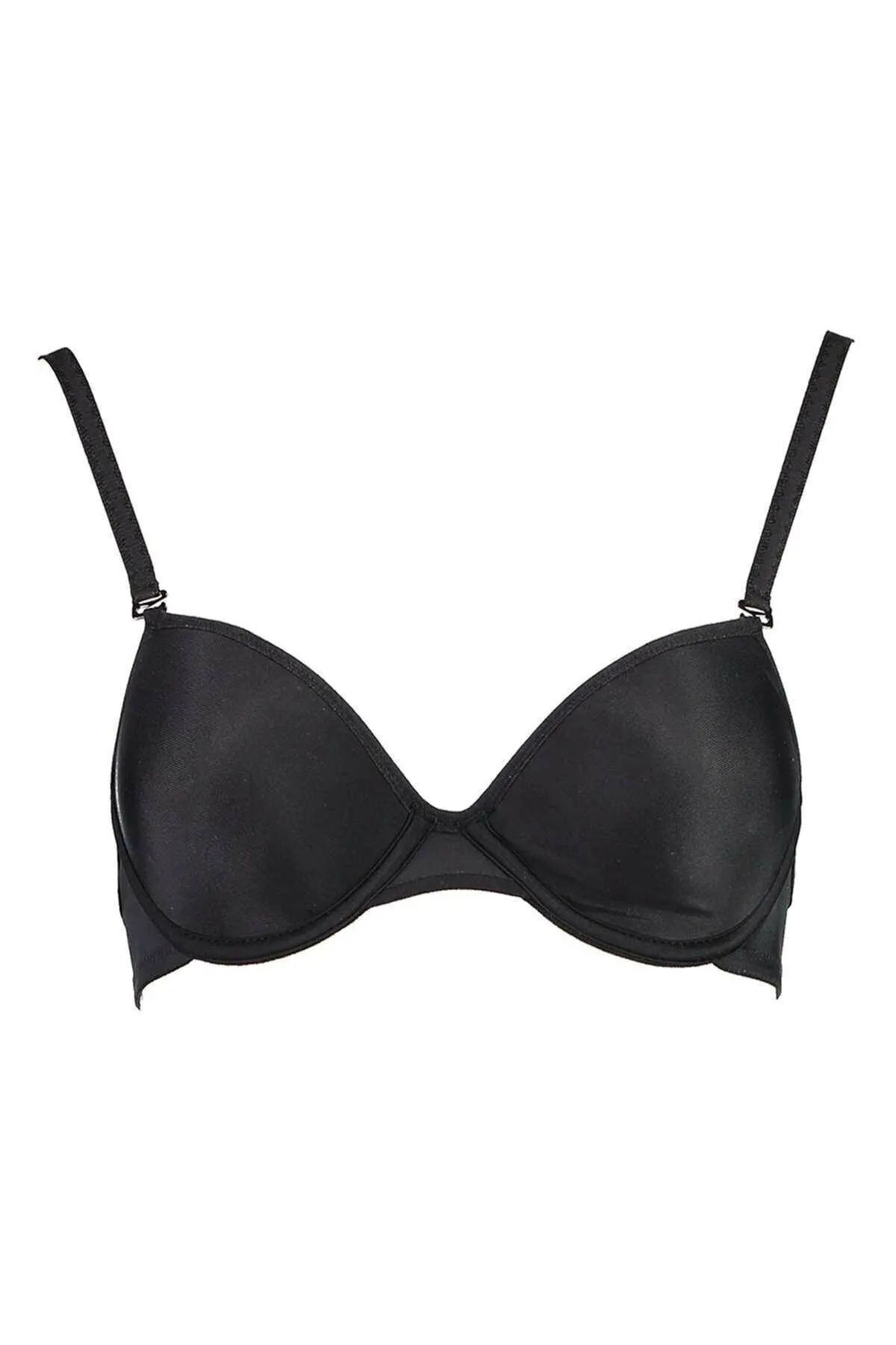 Women's Black Neck Tie Unpadded Bra 2000