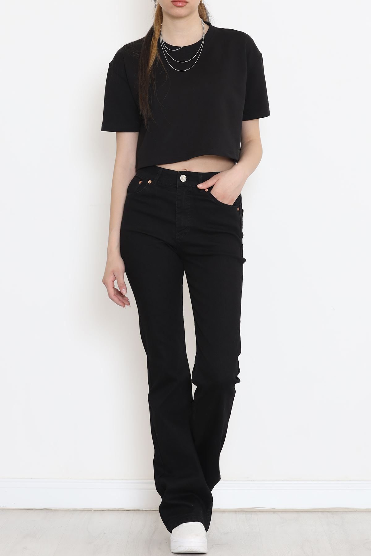 Flared Jeans Black