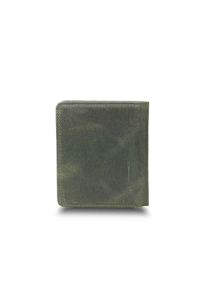 Green Tiguan Crazy Minimal Sport Leather Men's Wallet