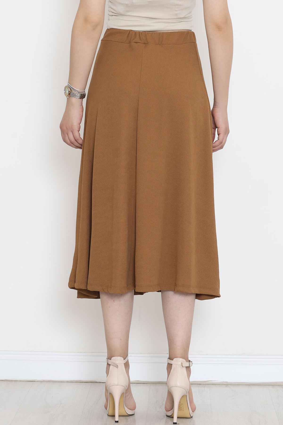 Corded Skirt Milky-coffee