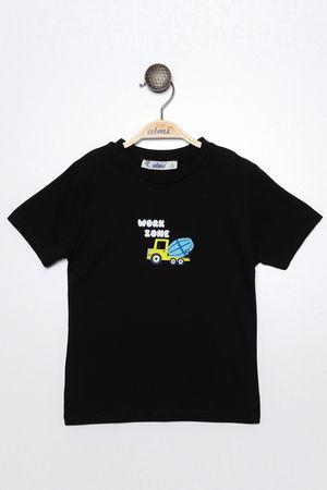 1-4 Years Printed T-Shirt Black