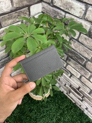 Anthracite Leather Card Holder