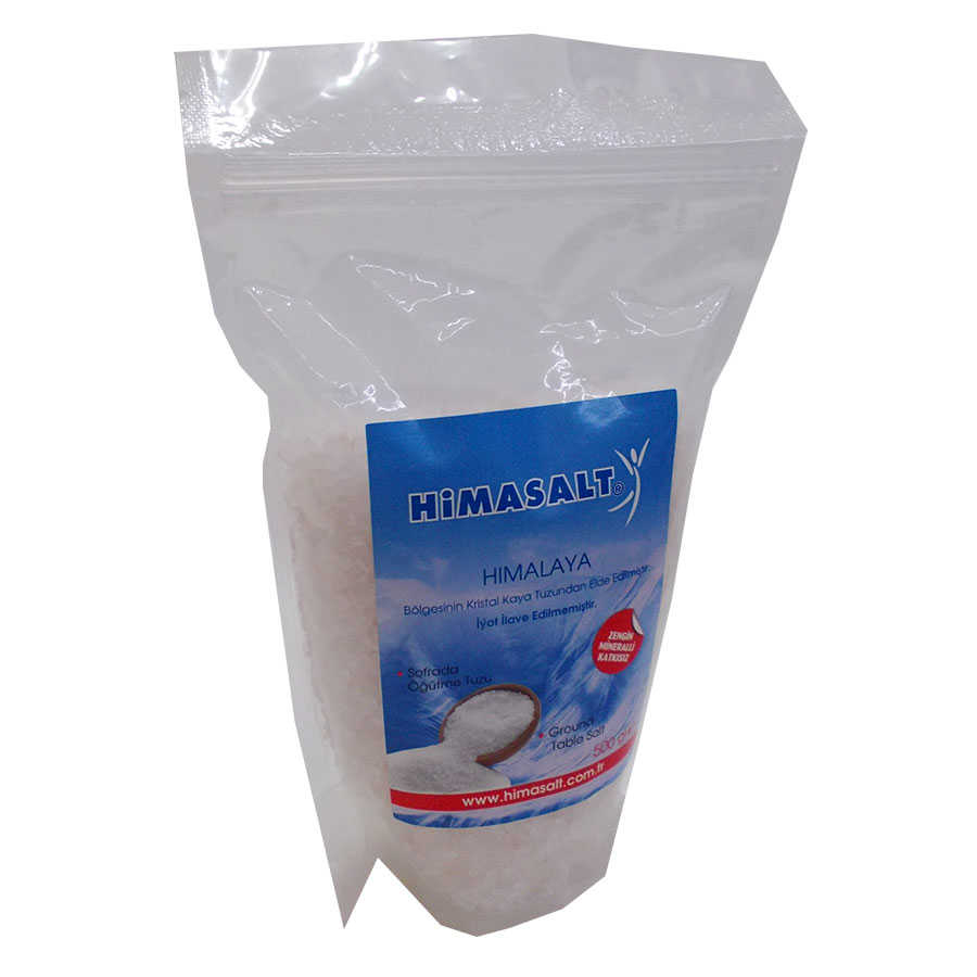 Edible Himalayan Crystal Pebble Rock Salt White 500 Gr