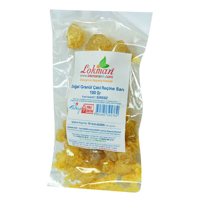 Resin Natural Granular Pebble Yellow 100 Gr Package