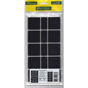 Pacific 6040 BL Adhesive Felt 40 mm X 40 mm Black