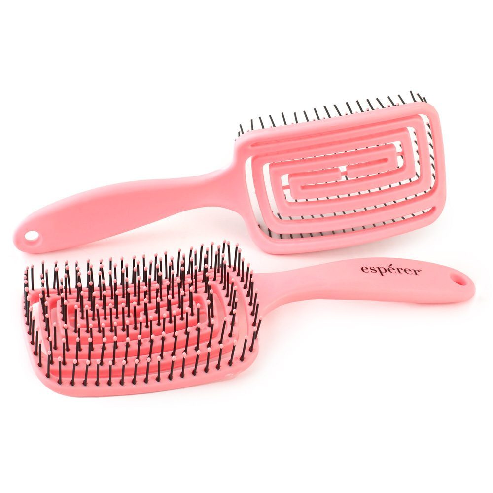 Special Hair Detangling Brush with Bun / Candy Pink / JT8588