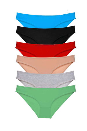 6pcs Super Eco Set Lycra Women Slip Panties Color 2