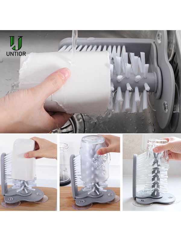 Hand Dishwashing Brush with Suction Cup