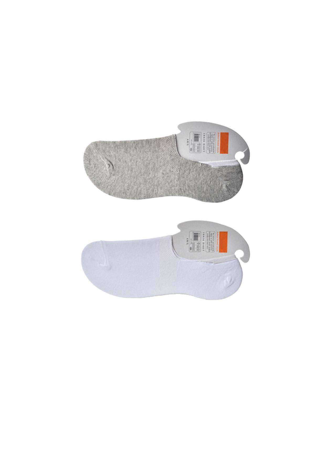 Gray and White Men's Babet Socks 6 pairs