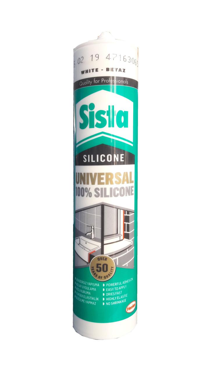 Sista Universal White Silicone 280 ml