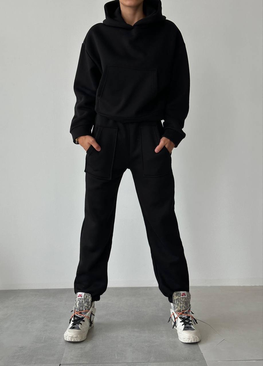 Women's Tracksuit Set - Black