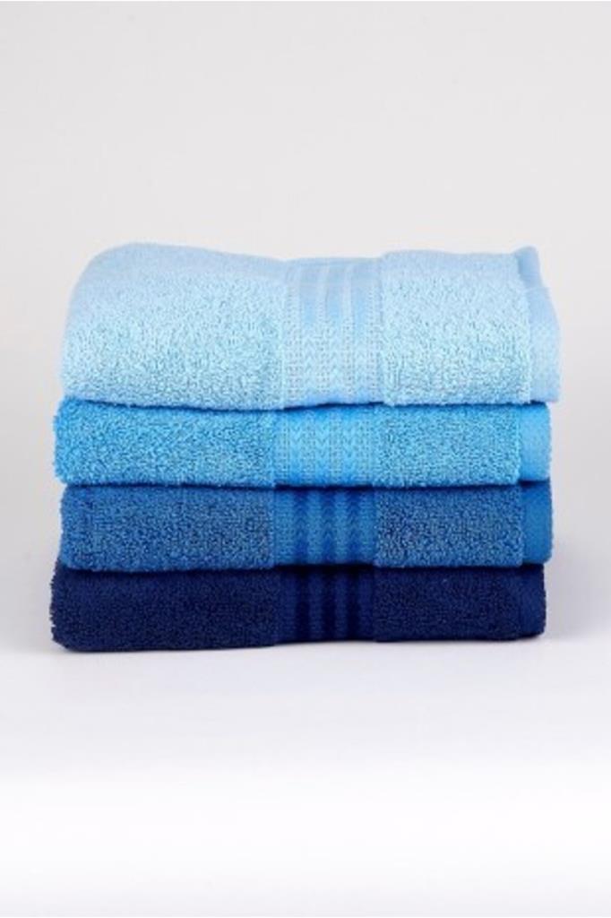 4 pcs 50x90 Towel Set Blue