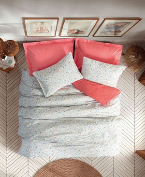 Single Petite Duvet Cover Messy Coral