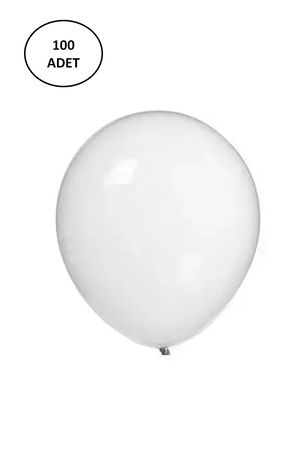 Vatan Balloon Single Color White (100 Pack) VT386