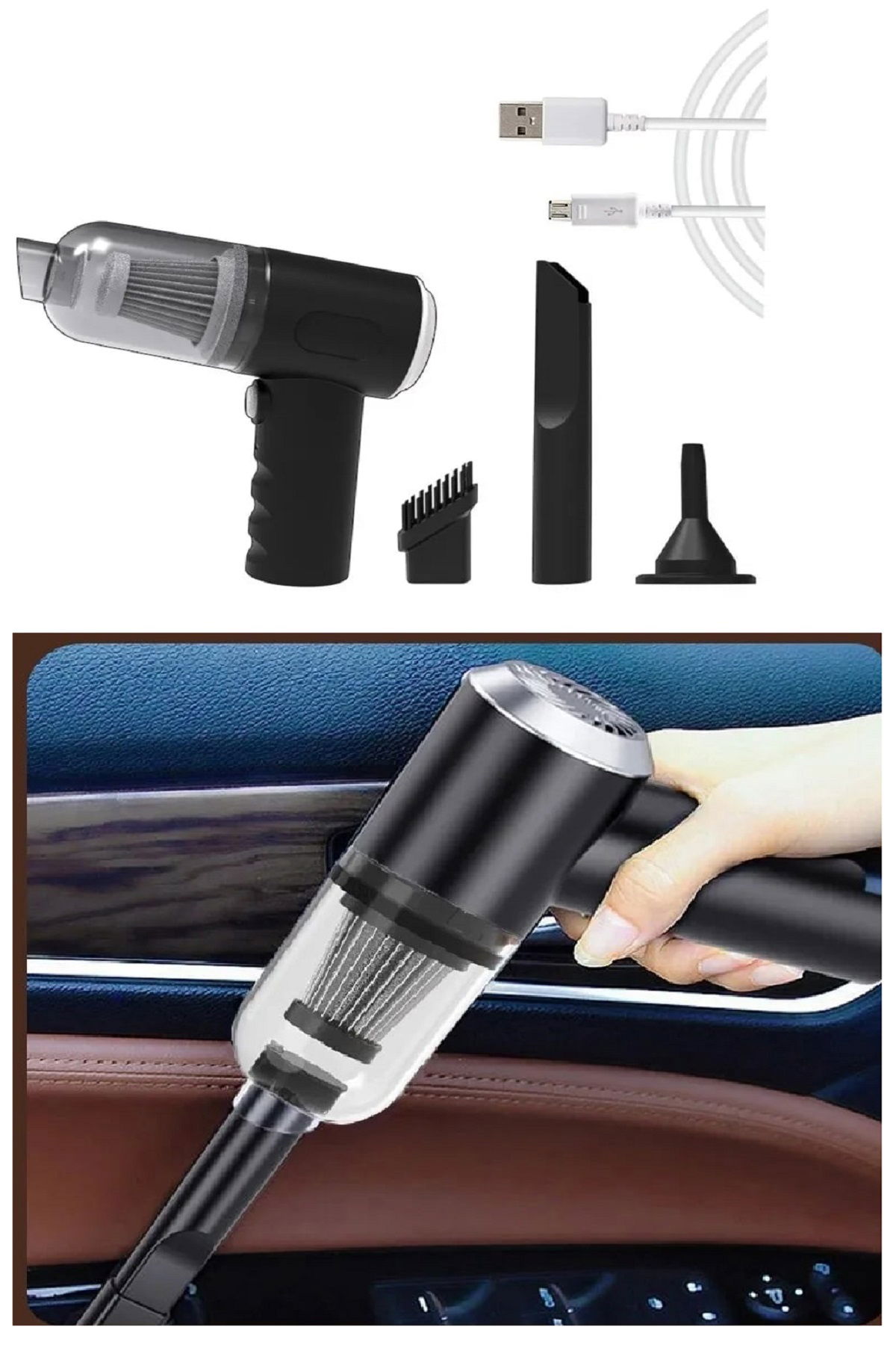 120 W Cordless Handheld Vacuum Cleaner Home Car Keyboard Vacuum Cleaner With Pulling - Blowing