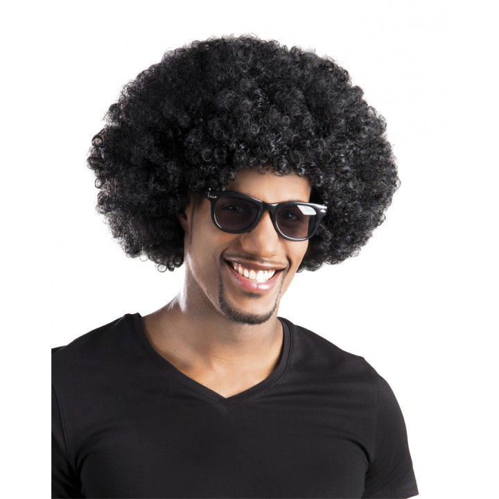 Black Color Curly Afro Bonus Wig Party Wig