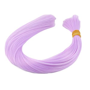 Light Lilac Multicolored Synthetic Gnarled Hair / 1Kg