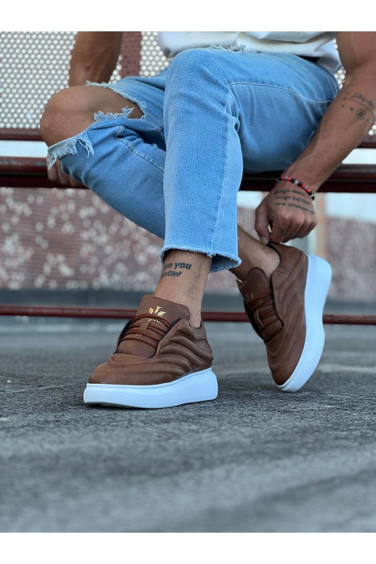 094 Tan Skin Men's Casual Shoes