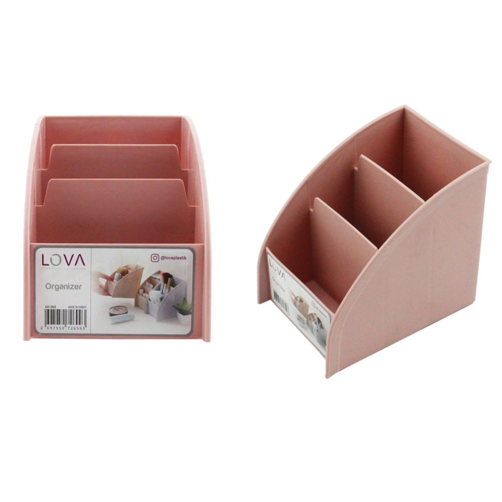 3 Compartment Multipurpose Desktop Organizer (3 Pieces)