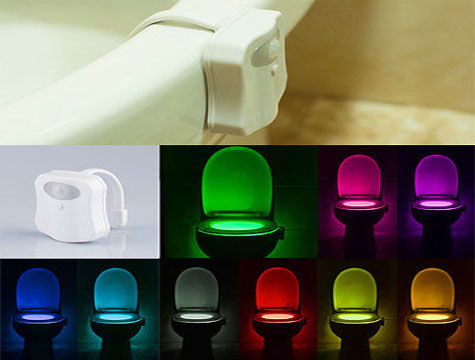 8 Color Toilet Seat Light with Sensor