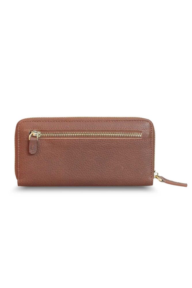 Matte Tan Leather Lady Wallet