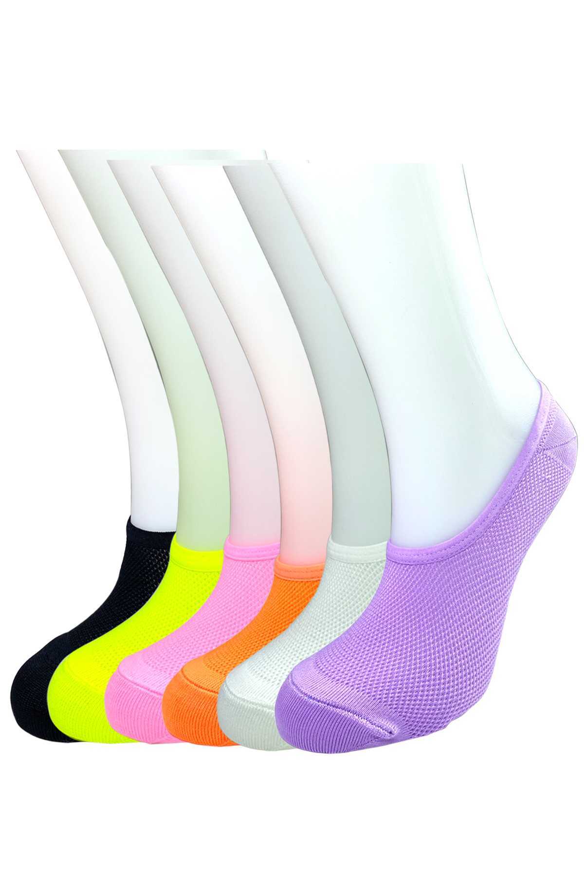 6 Pcs Vibrant Color Women's Sports Ballet Socks