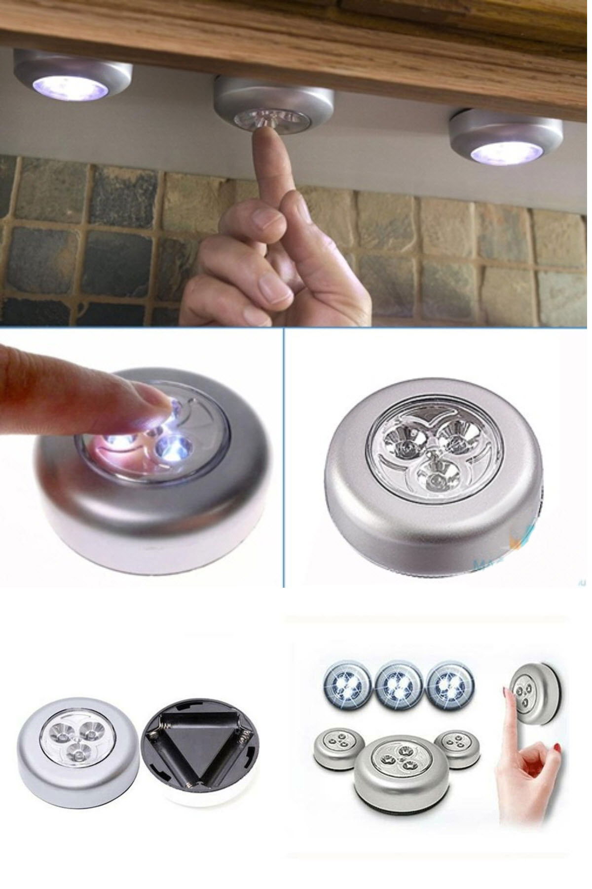 Wireless Spot Touch Lamp (3 Pieces)