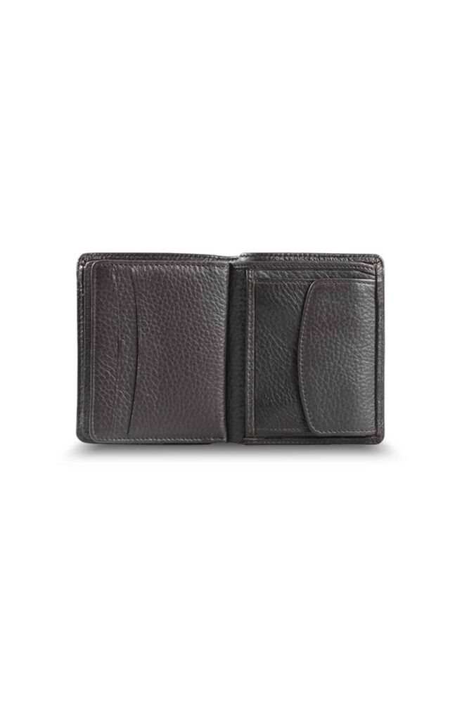 Brown Men's Wallet with Medium Double Pisot and Coin Purse