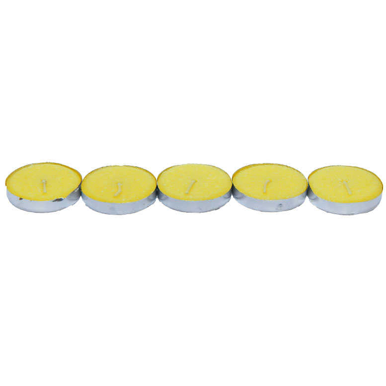 Tea Lights Yellow Candle 5 pcs 1 Pack