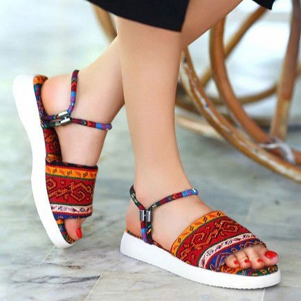 Rug Patterned Sandals