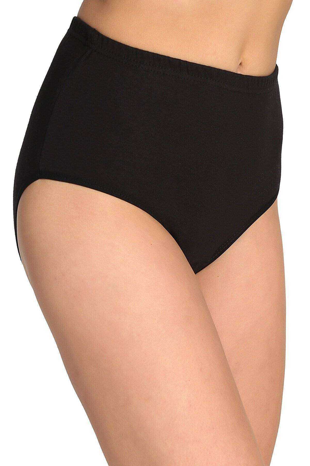 Women's High Waist Bato Thick Rubber Panties Black