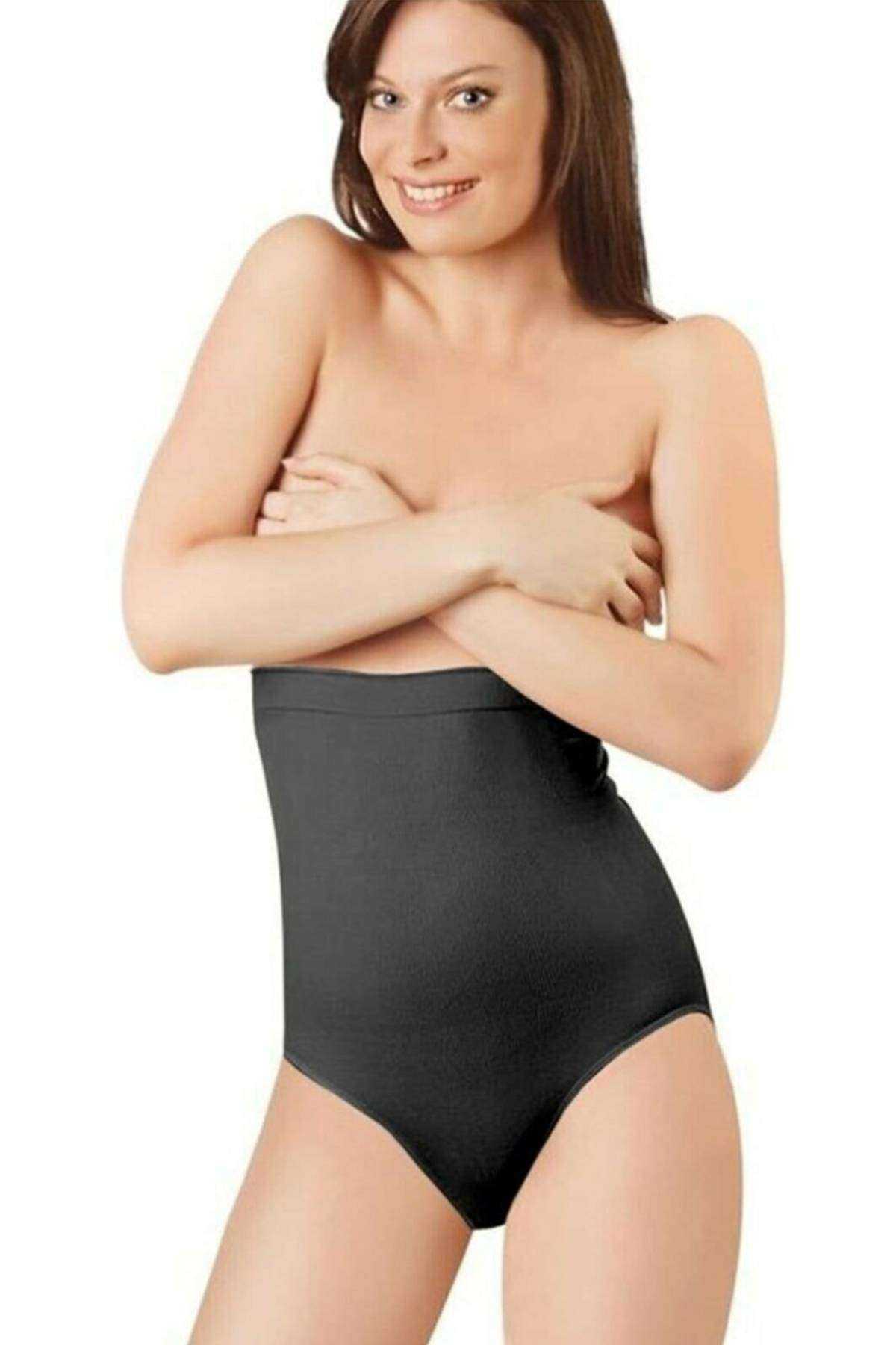 Elite Life Seamless Shaper Silicone Women's Black Slip Corset 890