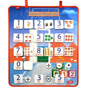 Learning Numbers Felt Velcro Wall Board , Educational Toy