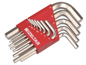 Izeltas 4900 Allen Key Set Six Corner 12 Pieces