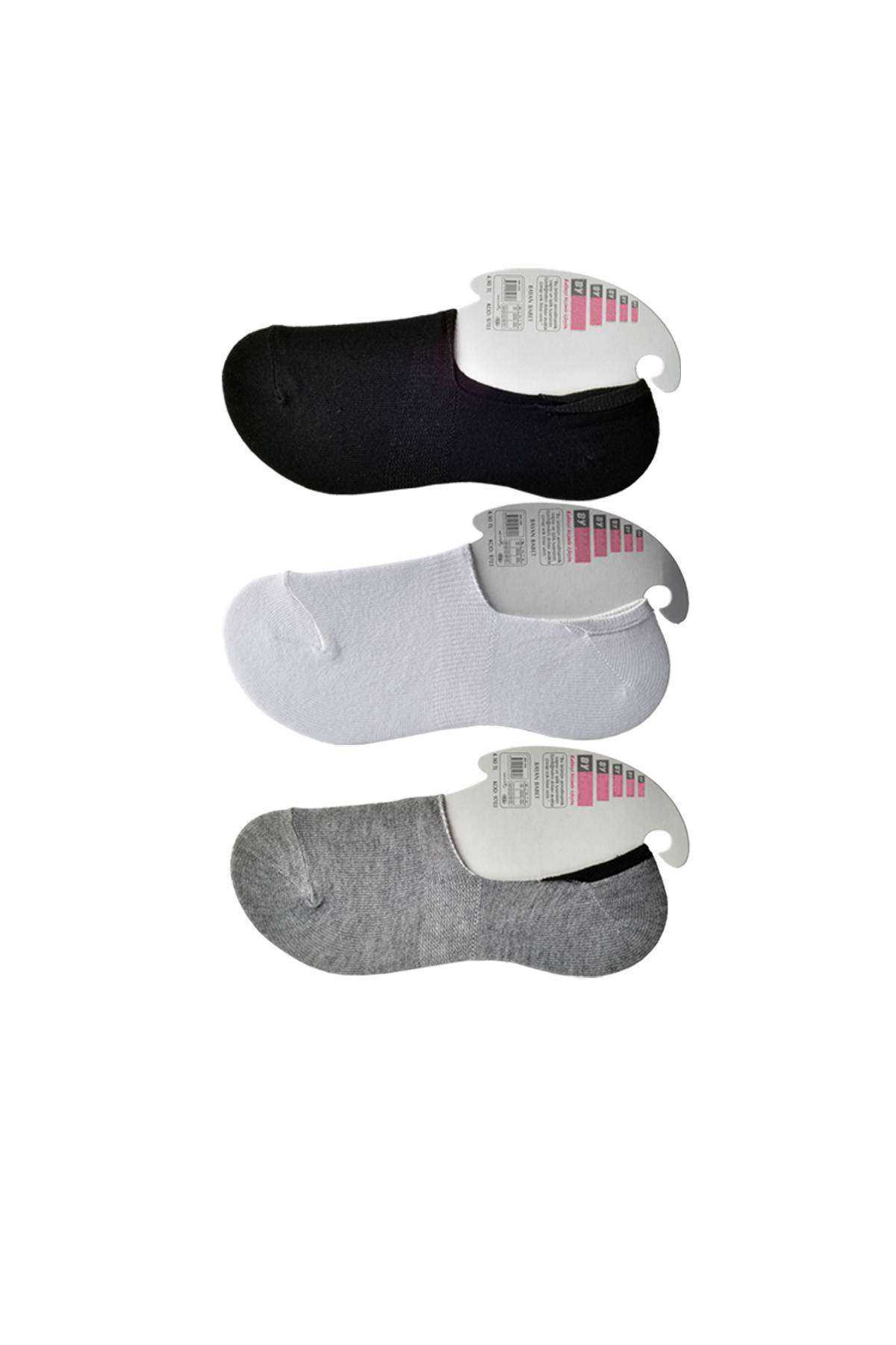 Black Gray and White Women's Babet Socks 9 pairs