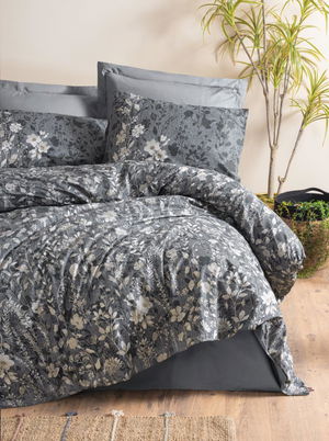 Dual Double Duvet Cover Comely Anthracite