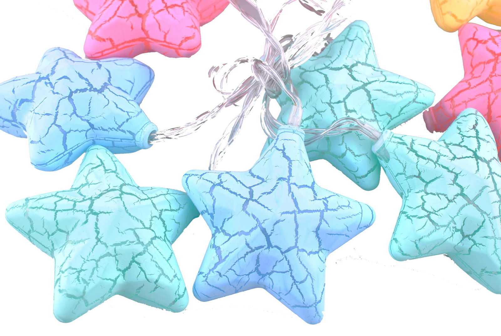 10pcs Colorful Star Shaped Star Shaped Led 1.5 Meters