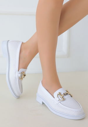 White Skin Babette Shoes