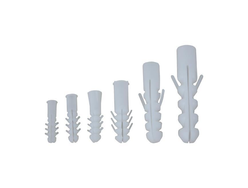 Plastic Dubel White 10 mm (100 pieces)