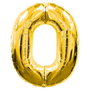 0 Digit Foil Balloon Gold Color 40 inch